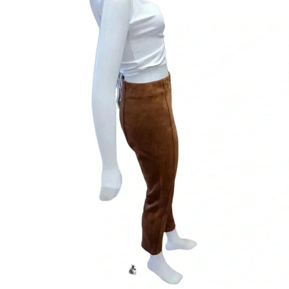 Ivanka Trump Faux  Suede Brown Stretch Pants Size P (12) - Picture 5 of 12